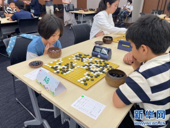 这是8月3日拍摄的第三届中日友好交流城市青少年围棋交流大会现场。陈泽安 摄