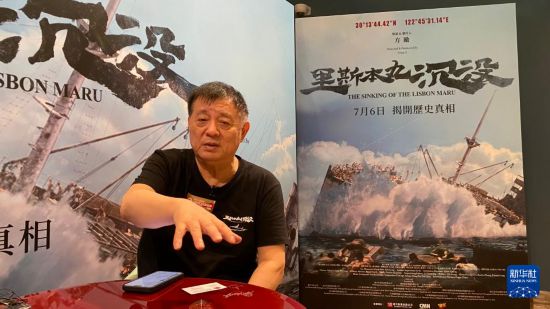 7月6日,电影制片人兼导演方励接受新华社记者采访。新华社记者 赵曼君 摄